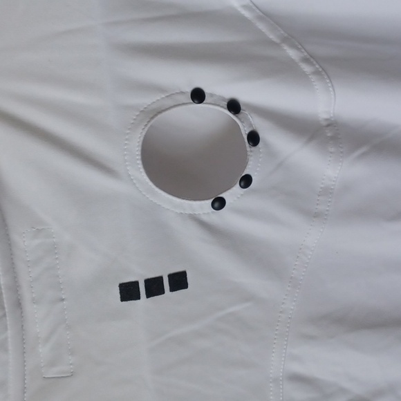 JAMIE SADOCK White & Black Golf Polo Medium - Picture 3 of 5